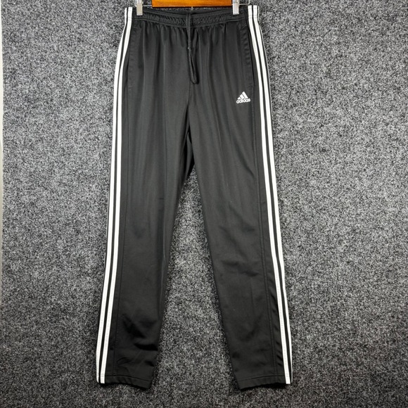 adidas Other - Adidas Primegreen Track Pants Men Large Black White 3-Stripe Zipper Ankle Jogger